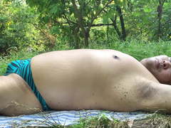 Sleeping in my bikini outdoors unaware what's around me